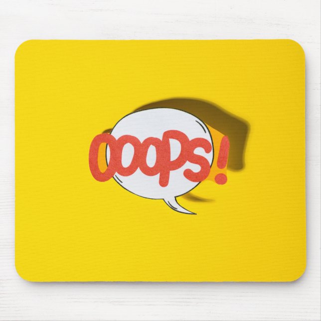 Ooops! Mouse Mat (Front)