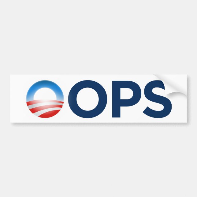 OOPS BUMPER STICKER (Front)