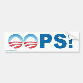 Oops Bumper Sticker