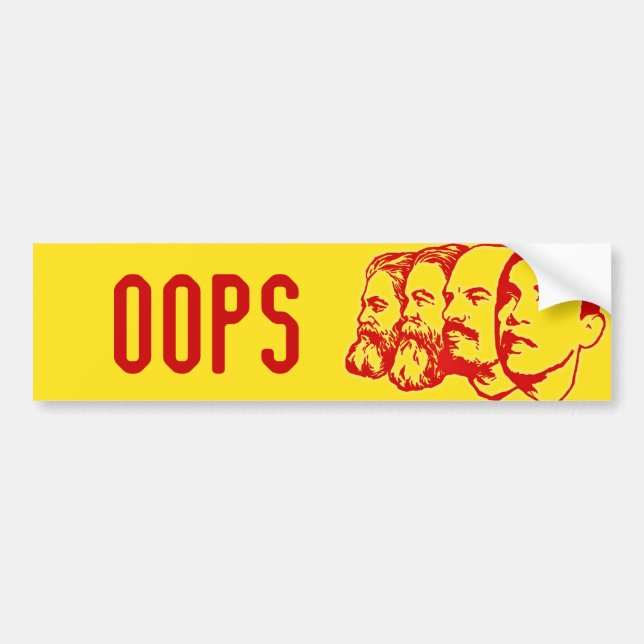 OOPS bumper sticker (Front)