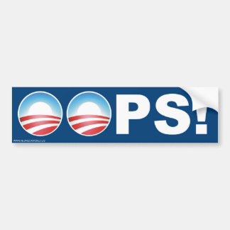 Oops Bumper Sticker