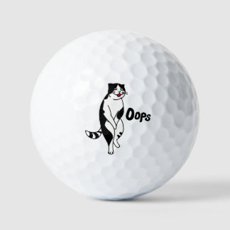 Oops cat golf balls