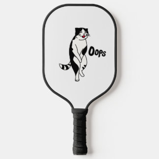 Oops cat pickleball paddle