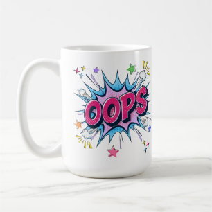 OOPS Comic Burst Coffee Mug