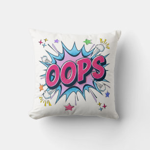 OOPS Comic Burst Cushion