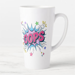 OOPS Comic Burst Latte Mug