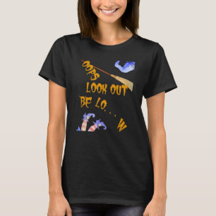 Oops Fallen Flying Witch Halloween T-Shirt