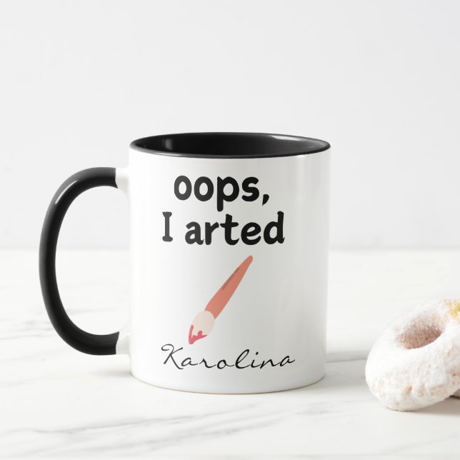 Oops, I Arted Mug (With Donut)