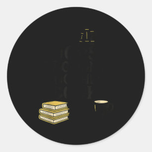 Oops I Bought Another Book, Funny Book Lover Classic Round Sticker