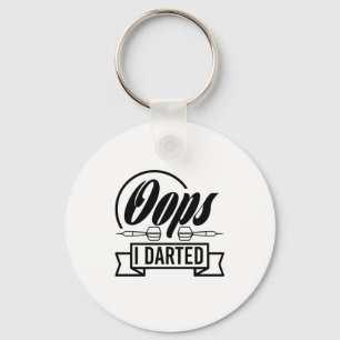 Oops I Darted Key Ring