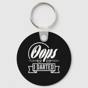 Oops I Darted Key Ring