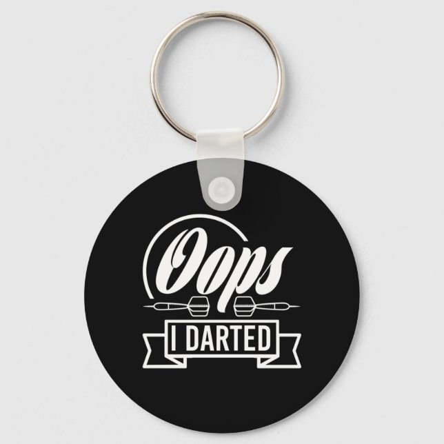 Oops I Darted Key Ring (Front)