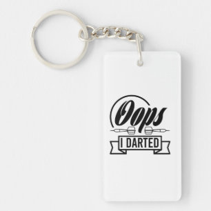 Oops I Darted Key Ring