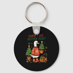 Oops I Got Another Plant Goose Christmas Cute Merr Key Ring
