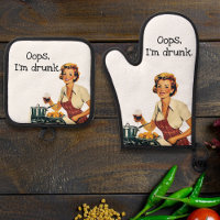 Oops I'm Dunk Sarcastic Retro Housewife