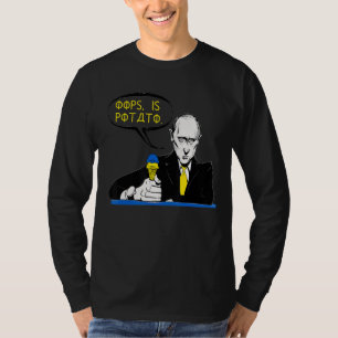 Oops Is Potato Joke Blue And Yellow Ice Cream T-Shirt