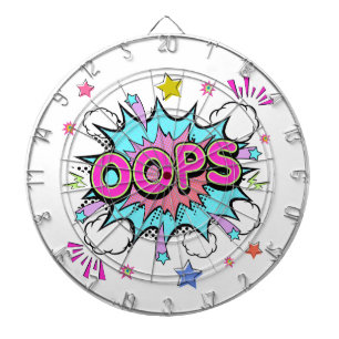 Oops Pop Art Explosion Dartboard
