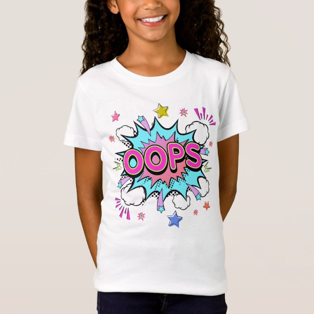 Oops Pop Art Explosion T-Shirt (Front)