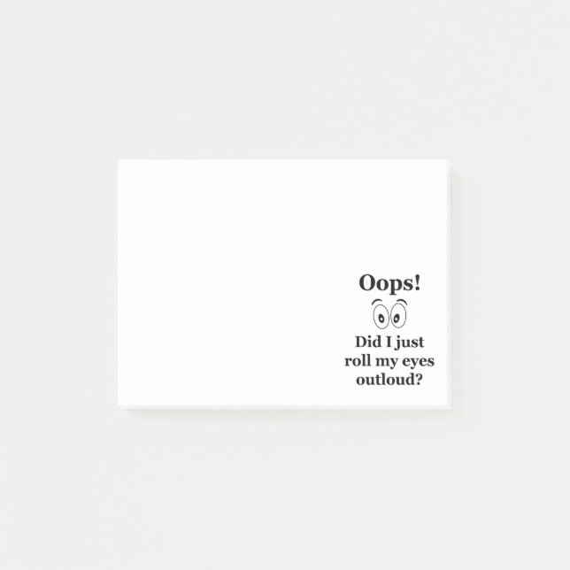 Oops! Post-it Notes (Front)