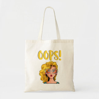 Oops Woman Funky Tote Bag