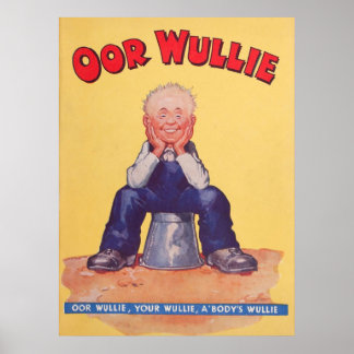 Oor Wullie 1941 Vintage Print