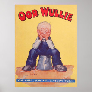 Oor Wullie 1941 Vintage Print