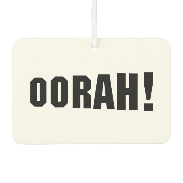 OORAH! CAR AIR FRESHENER (Front)