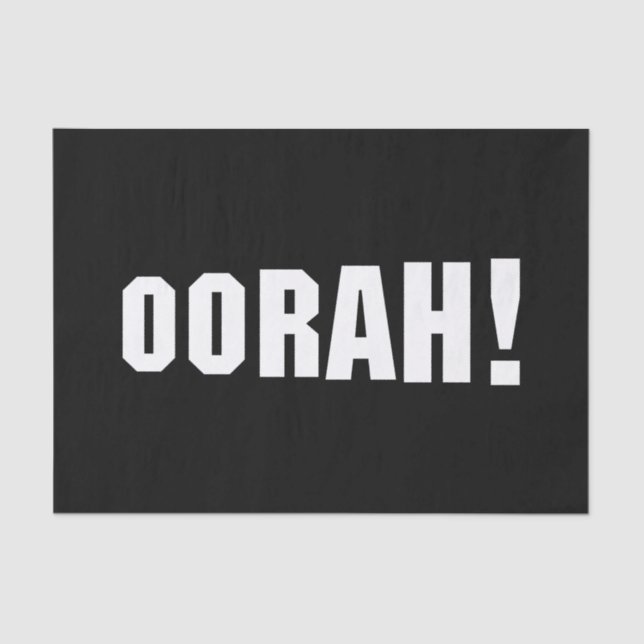 OORAH! TISSUE PAPER (Front)