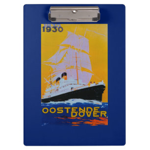 Oostende Dover Vintage PosterEurope Clipboard