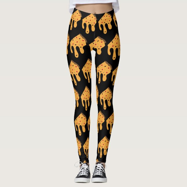 oozing cheese pizza leggings (Front)