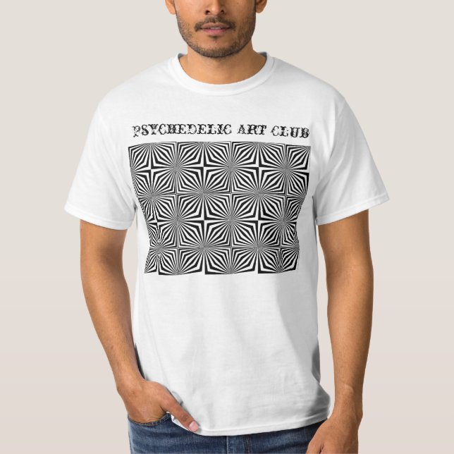 op-art2copy, Psychedelic Art Club T-Shirt (Front)