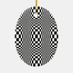 OP -Art #1 at Emporio Moffa Ceramic Tree Decoration