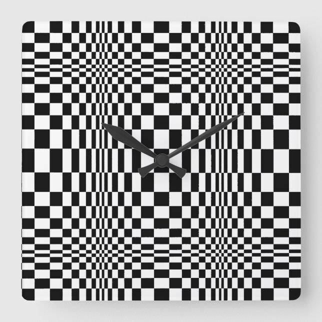 OP -Art #1 at Emporio Moffa Square Wall Clock (Front)