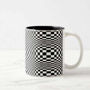 OP -Art #1 at Emporio Moffa Two-Tone Coffee Mug
