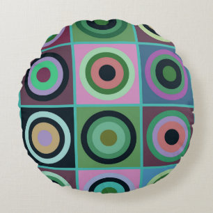 Op Art #23 Round Cushion
