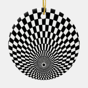 OP -Art #2 at Emporio Moffa Ceramic Tree Decoration