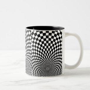 OP -Art #2 at Emporio Moffa Two-Tone Coffee Mug