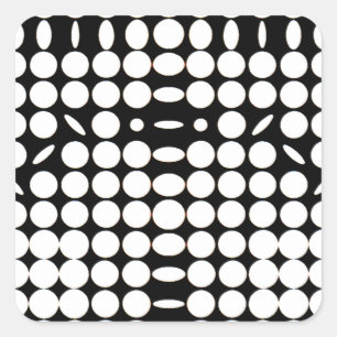 OP -Art #6 at Emporio Moffa Square Sticker