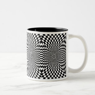 OP -Art #6  at Emporio Moffa Two-Tone Coffee Mug