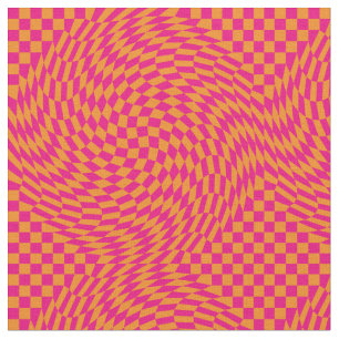 Op Art Chequerboard Fabric