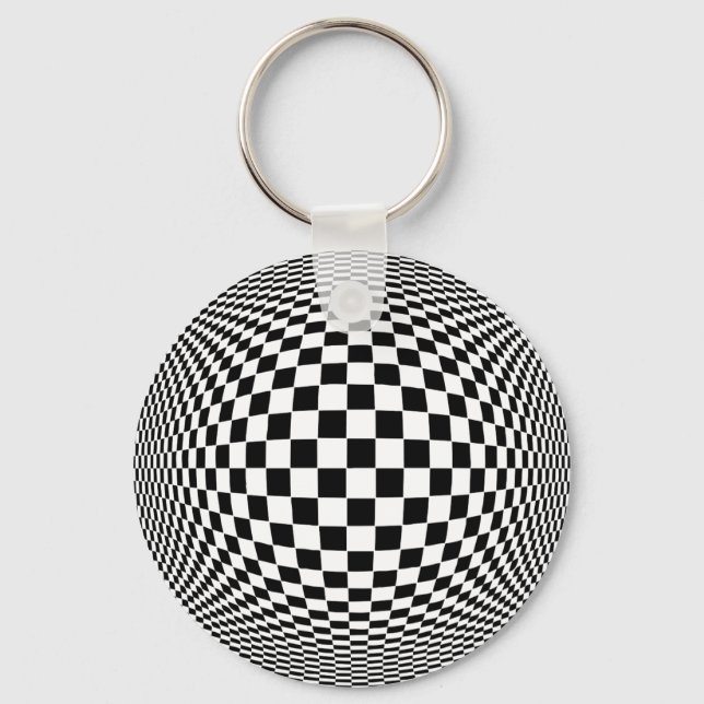 Op Art Key Ring (Front)