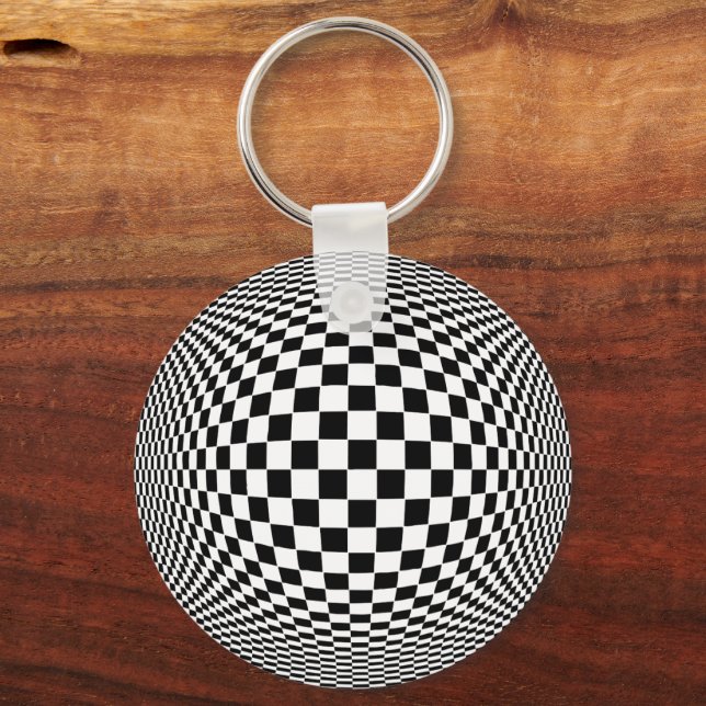 Op Art Key Ring (Front)