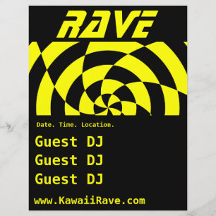 Op Art Rave Custom Flyer