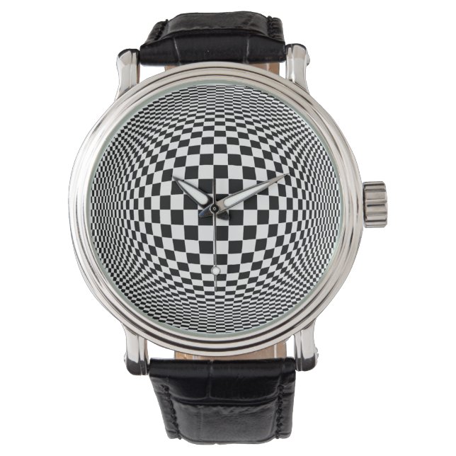 Op Art Time Bender Watch (Front)