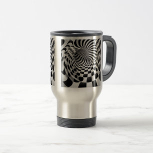 Op Art Tunnel Travel/Commuter Mug, 15 oz Travel Mug