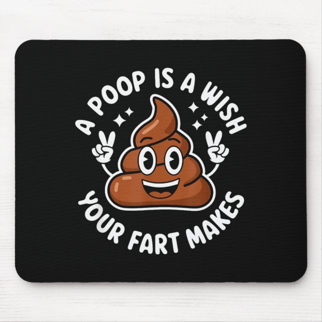 Op Emoticon A Op Is A Wish Your Fart Makes Gag Bir Mouse Mat (Front)
