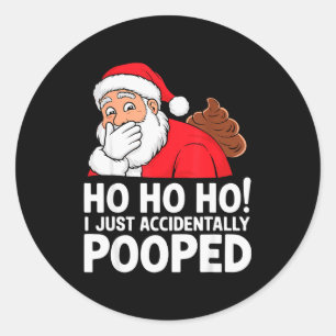 Op Santa Claus Christmas Family Pajamas Xmas Holid Classic Round Sticker