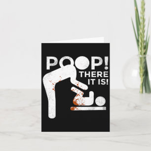 Op There It Is Mom Dad Baby Diaper Changing Funny Card