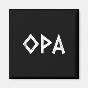 Opa Ancient Greek Pride Greek Flag Funny Greek Par Magnet