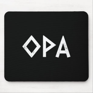 Opa Ancient Greek Pride Greek Flag Funny Greek Par Mouse Mat